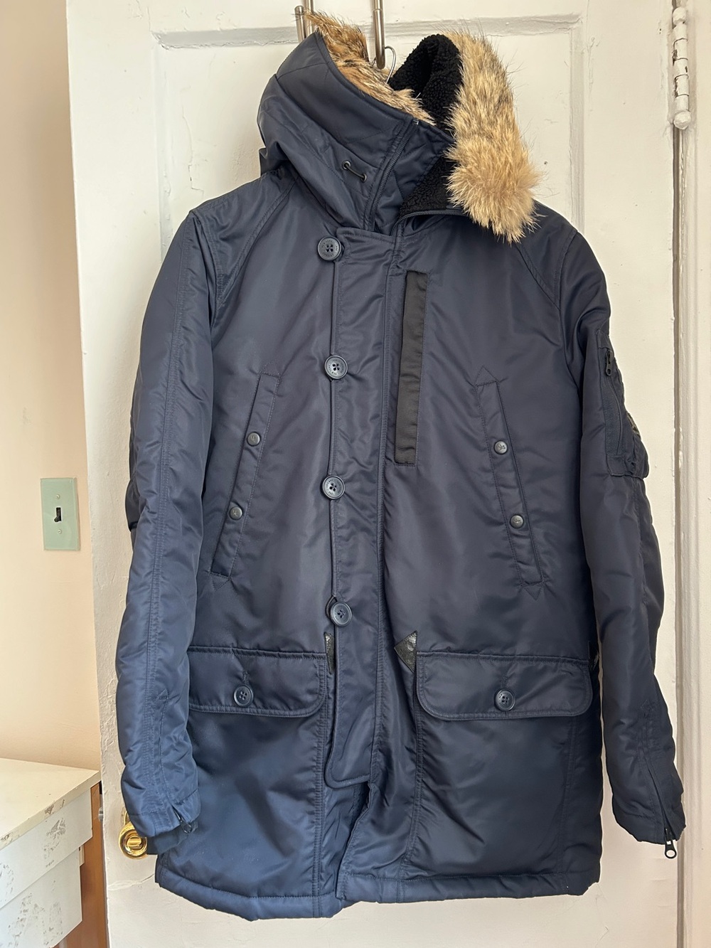 Spiewak Thermore Navy Puffer Coat-L